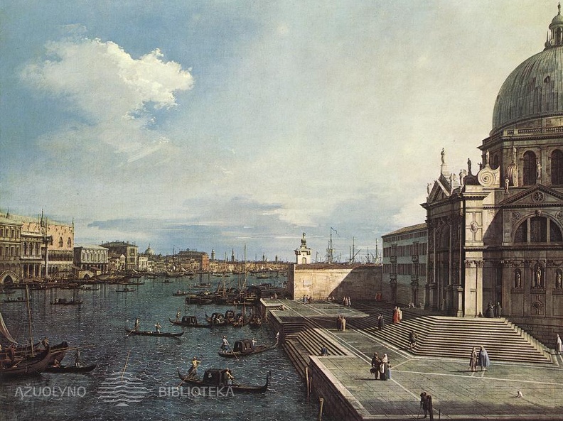 Canaletto. Didysis kanalas ir Švč. Marijos Sveikatos bazilika. 1738-42 m.