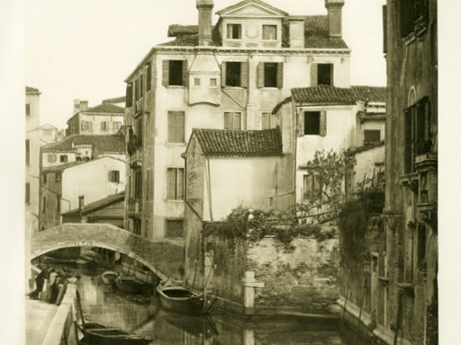 Ferdinand Ongania. Kanalas šalia San Felice bažnyčios. Fotograviūra. 1891 m.