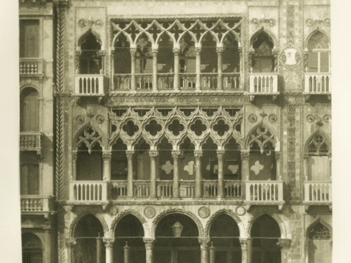 Ferdinand Ongania. Palazzo Ca d'Oro, Didysis kanlas. Fotograviūra. 1891 m.