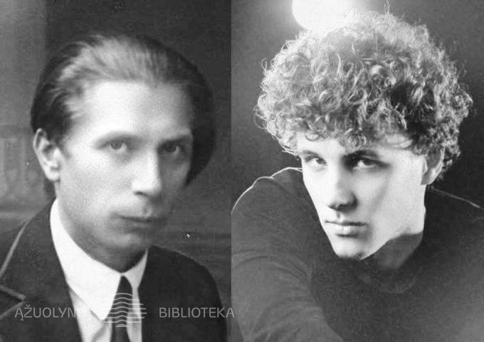 Petro Vaičiūno ir aktoriaus Povilo Jatkevičaius nuotraukų koliažas