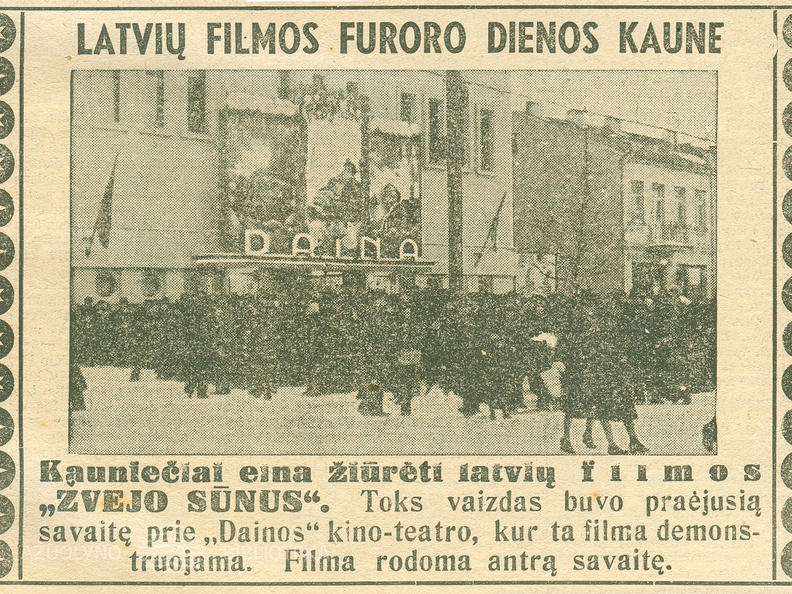 Lietuvos žinios. - 1940, kov. 11, p. 8.