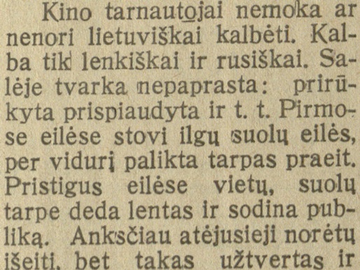 Lietuvos žinios. - 1927, lapkr. 18, p. 4.