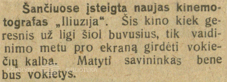 Lietuvos žinios. - 1923, geg. 9, p. 3.