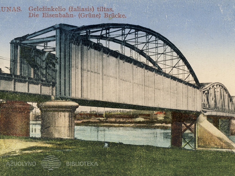 Žaliasis (geležinkelio) tiltas. 1928 m.