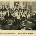 Ukmergės miesto choras su vadovu Čaikausku viduryje