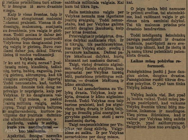 Velykų švenčių ir stalo higiena