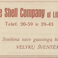 Shell kompanijos sveikinimas
