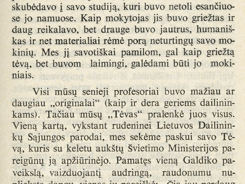 Dail. Adomą Galdiką prisiminus / Dail. B. Vilkutaitytė-Gedvilienė