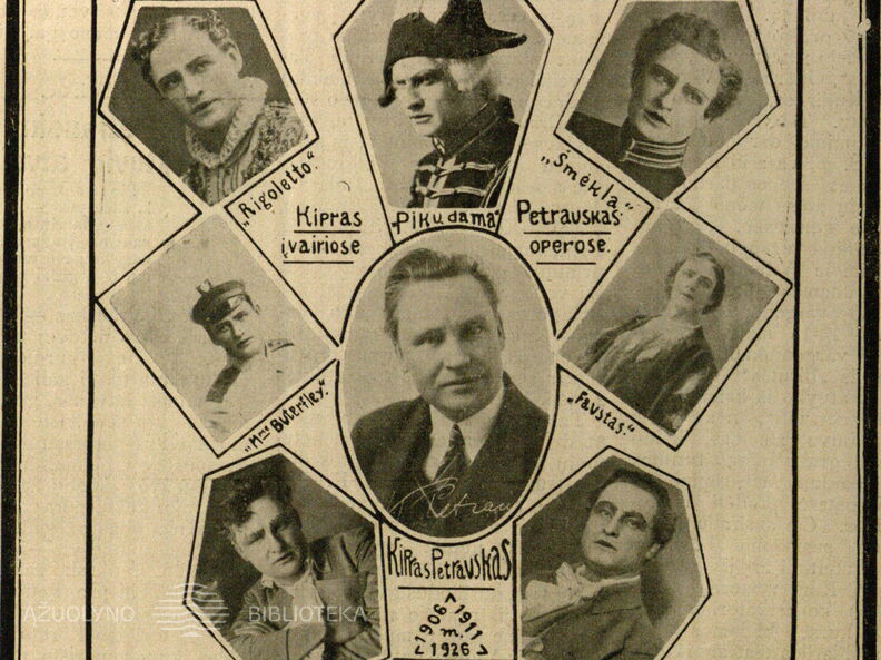 Kipras Petrauskas įvairiose operose // Naujas žodis.