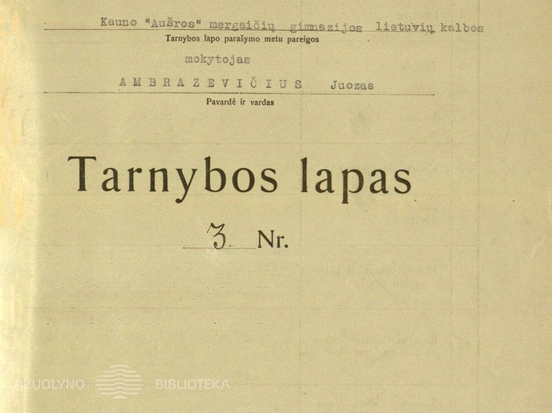 Kauno „Aušros“ mergaičių gimnazijos lietuvių kalbos