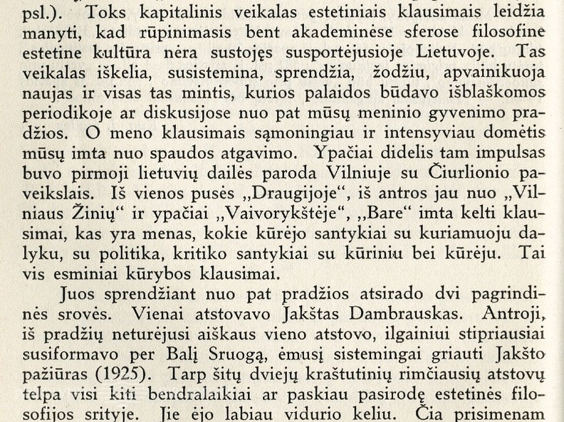 Estetikos temomis / J. Ambrazevičius // Židinys.