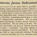 Lektorius Juozas Ambrazevičius: [Trumpa VDU