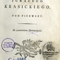 Dziela poetyckie Ignacego Krasickiego / Ignaci Krasicki