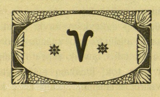 Vinjetė su margučiu. Žiburėlis, 1920, nr. 7