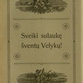 Sveikinimas skaitytojams su šv. Velykomis. Žiburėlis