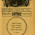 Sveikinimas su šv. Velykomis. Žiburėlis, 1923