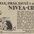 Šviesa, oras, saulė ir „Nivea-Creme“. Sekmadienis, 1930, nr. 35, p. 7.