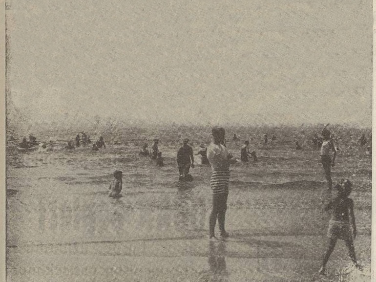 Palangos pliažas. Sekmadienis, 1933, nr. 29, p. 7.