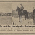 Vaizdai iš tradicinių arklių lenktynių Palangos pajūryje. Sekmadienis, 1931, nr. 32, p. 1.
