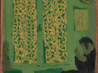 Eduaras Viujaras. Žalias interjeras. 1891 m.