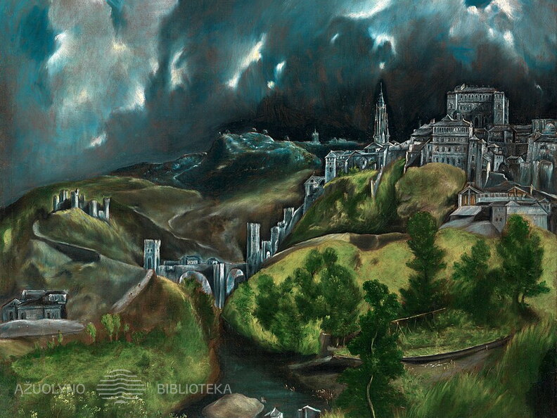 El Greco. Toledo vaizdas. Apie 1596–1600 m.