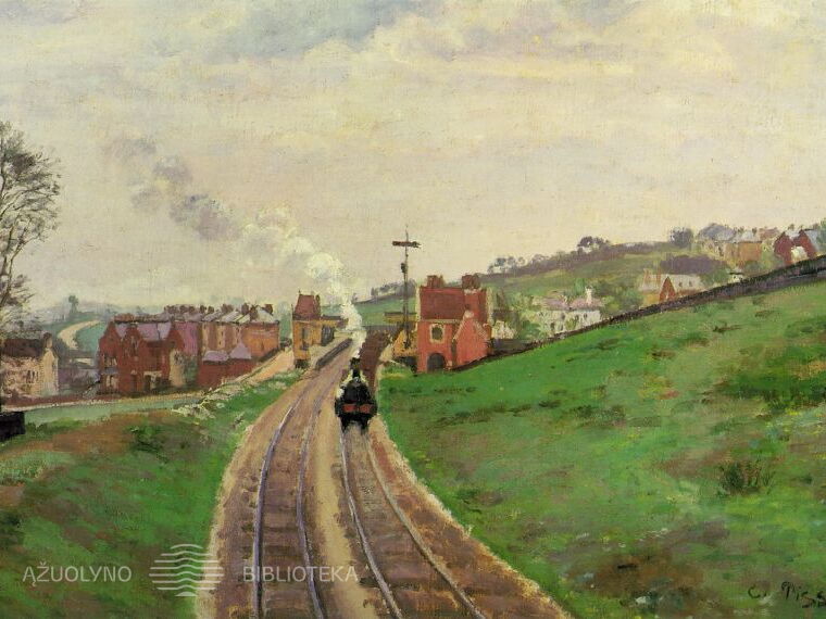 Kamilis Pisaro. Lordship Lane geležinkelio stotis. Apie 1870 m.