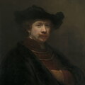 Rembrantas. Autoportretas su plokščia skrybėle. 1642 m.