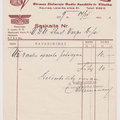 1939 m. A. Varnausko išrašyta sąskaita VDU studentų Varpo draugijai už radijo aparato pataisymą
