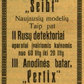 „Radio aparatai „Seibt“ naujausių modelių...“ 2000 metrų.-1928, nr. 7, p. nenumeruotas.