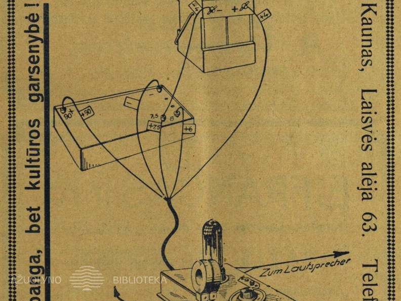 „Ne prabanga, bet kultūros garsenybė!“ Paštininkų žodis.-1928, nr. 2, p. 31.