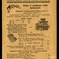 S. Brašiškio „Radio laboratorijos“ reklaminis leidinys. „Radio laboratorija: dalys ir medžiaga radio aparatams“: [reklama]. – Šiauliai: Savičo ir Šumkauskio spaustuvė, [1924].