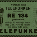 „Vartokite naują Telefunken lemputę“. Radio mėgėjas.-1927, nr. 3, p. nenumeruotas.