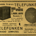 „Vartokite firmos „Telefunken“ radio aparatus“. 2000_metrų.-1928, nr. 1, p. nenumeruotas.